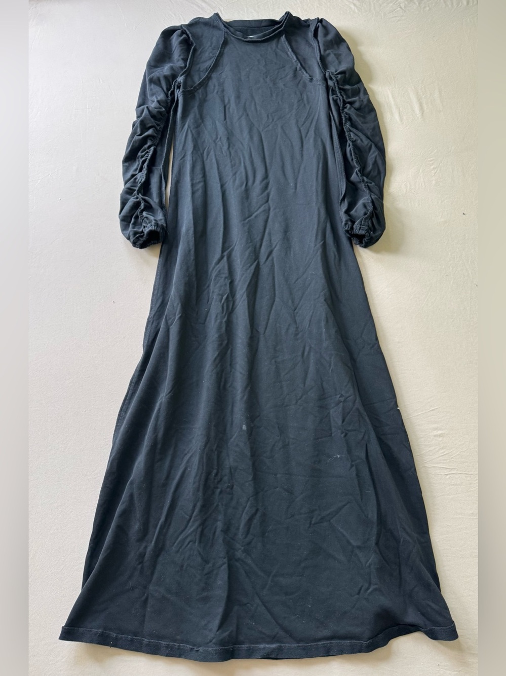 NOD New York Ruched Sleeve Knit Maxi Dress